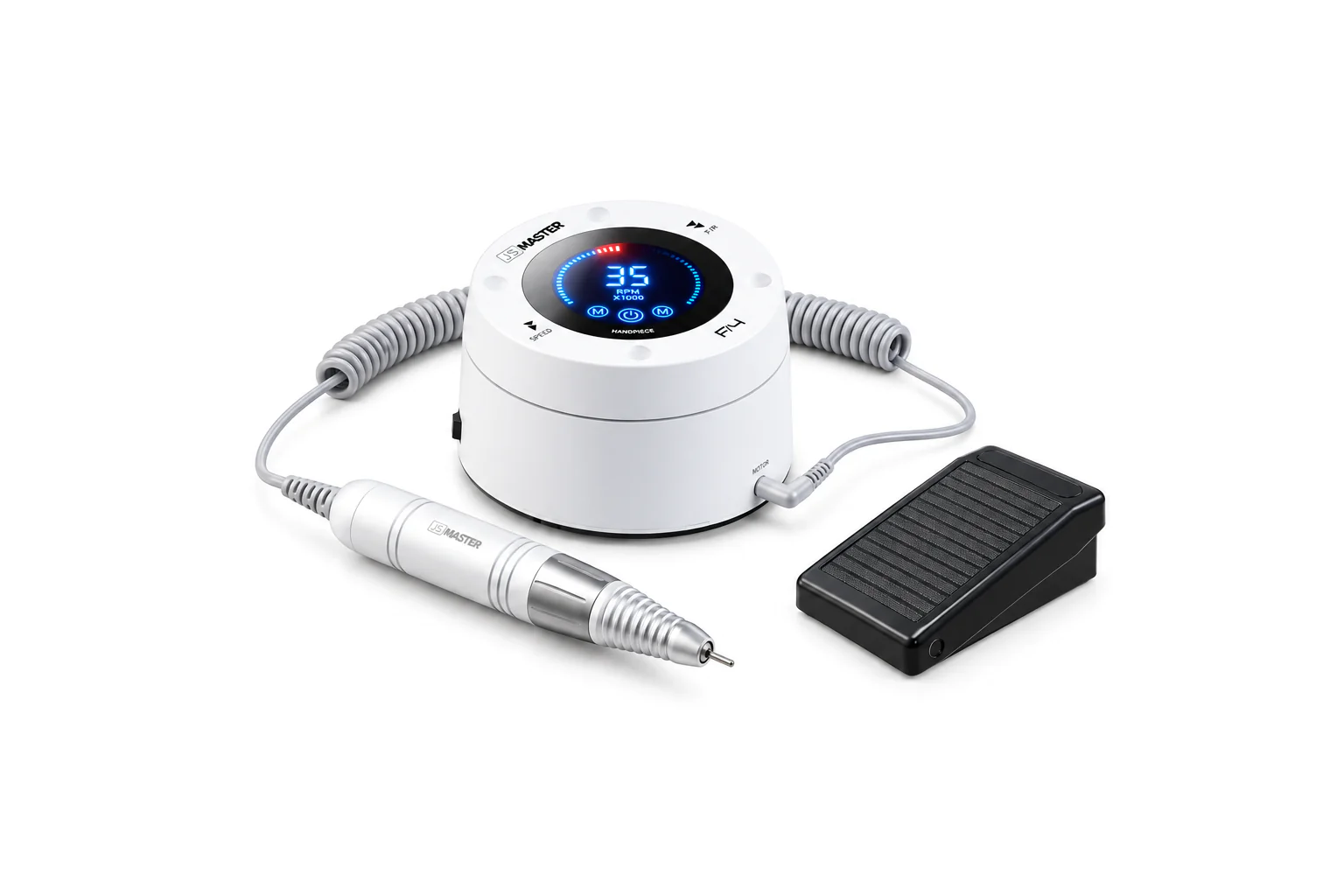Маникюрный аппарат AirMaster F4 (Brillian White) с педалью